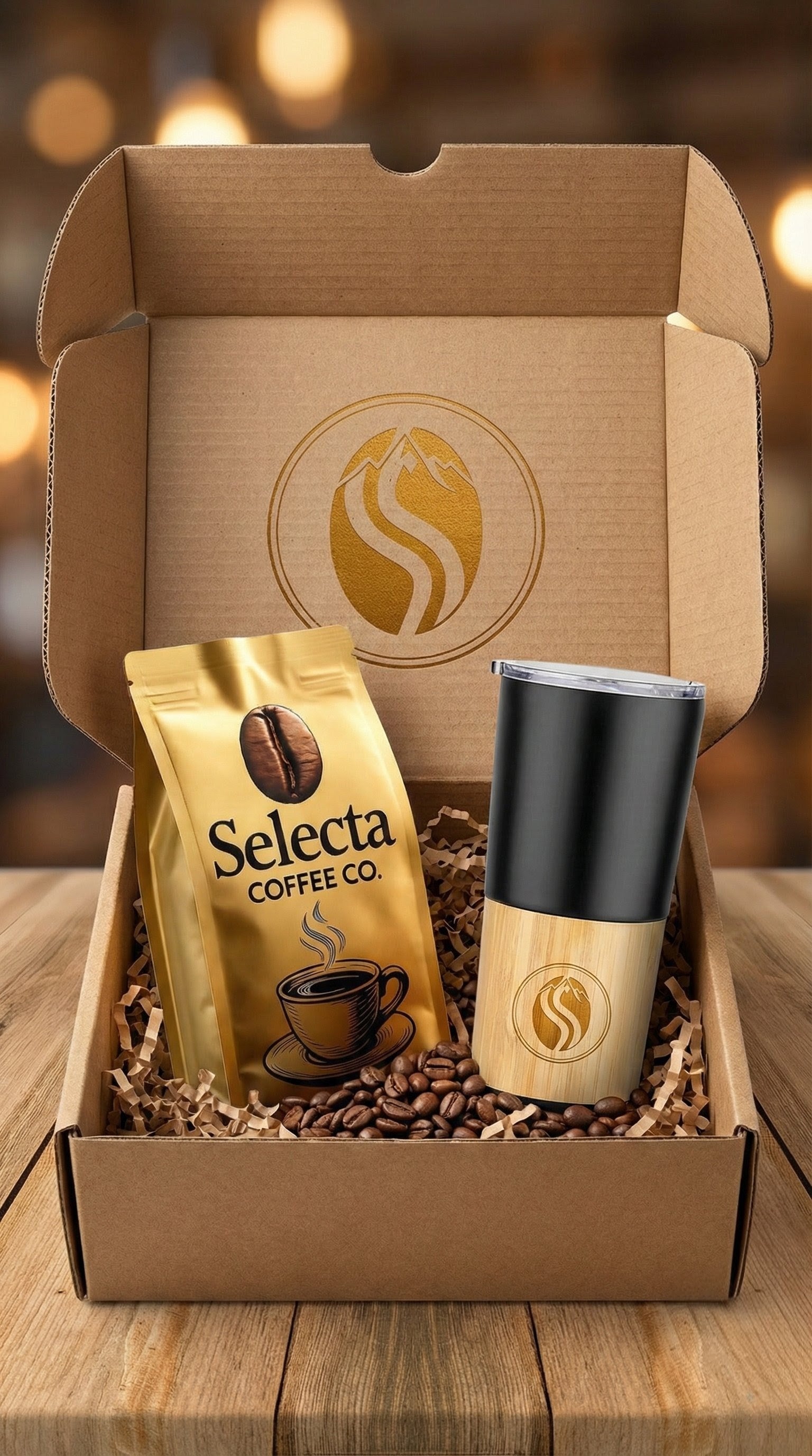 Kit Selecta Vaso Viajero Bamboo