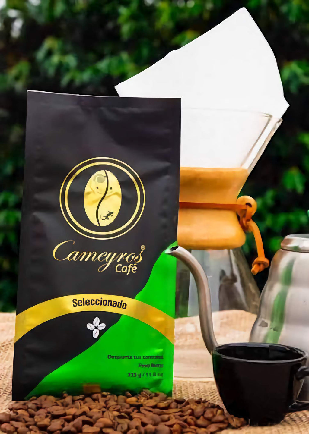 Café Cameyros Seleccionado en grano/molido, presentaciones 250g y 500g, café de especialidad colombiano