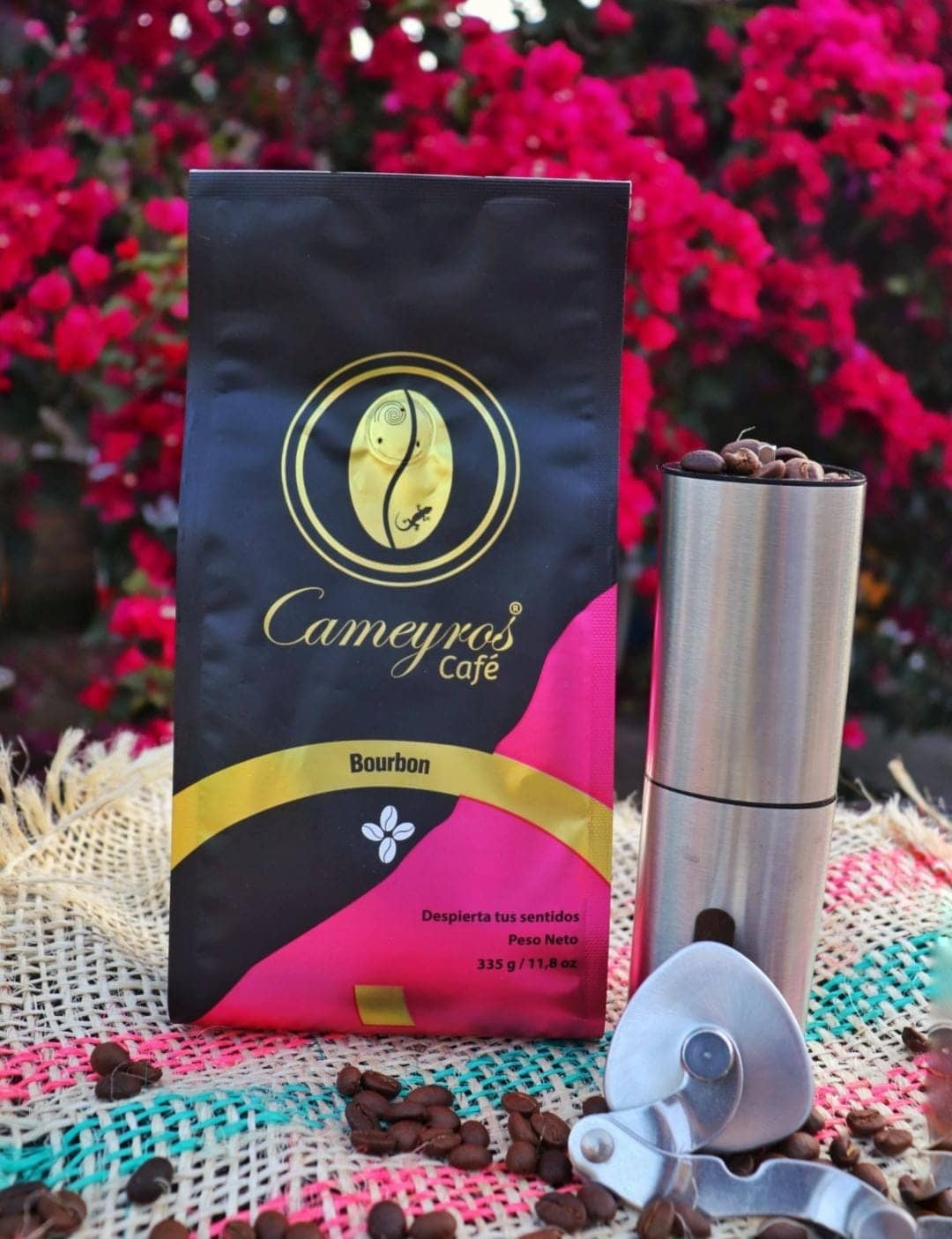 Café Cameyros Bourbon en grano/molido, presentaciones 430g, café de especialidad colombiano"