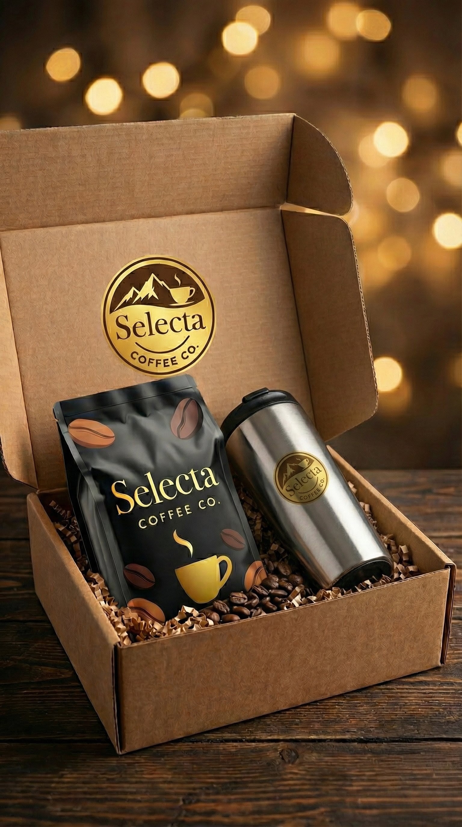 Kit Selecta Vaso Termo - Café Premium + Vaso Térmico de Alta Calidad